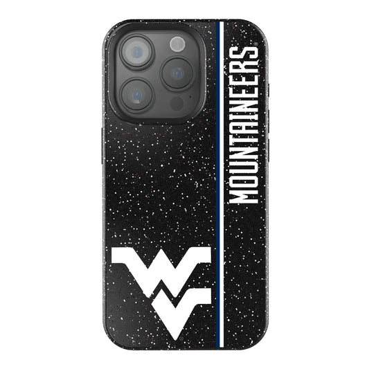 West Virginia University Mountaineers Sidebar Black Bling Phone Case for Apple iPhone