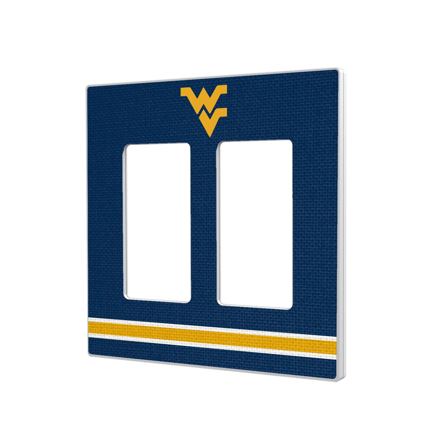 West Virginia University Mountaineers Stripe Hidden-Screw Light Switch Plate