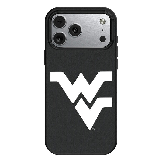 West Virginia University Mountaineers Text Backdrop MagSafe Compatible Phone Case for Apple iPhone