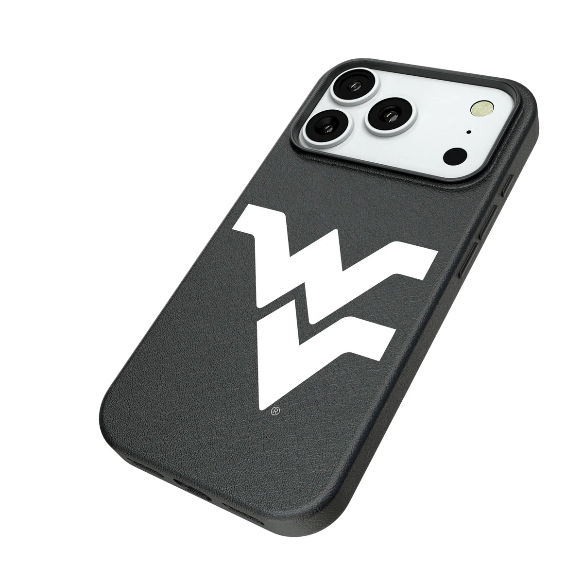West Virginia University Mountaineers Text Backdrop MagSafe Compatible Phone Case for Apple iPhone