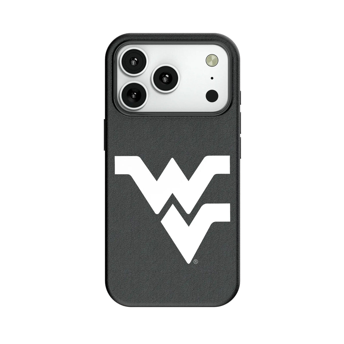 West Virginia University Mountaineers Text Backdrop MagSafe Compatible Phone Case for Apple iPhone
