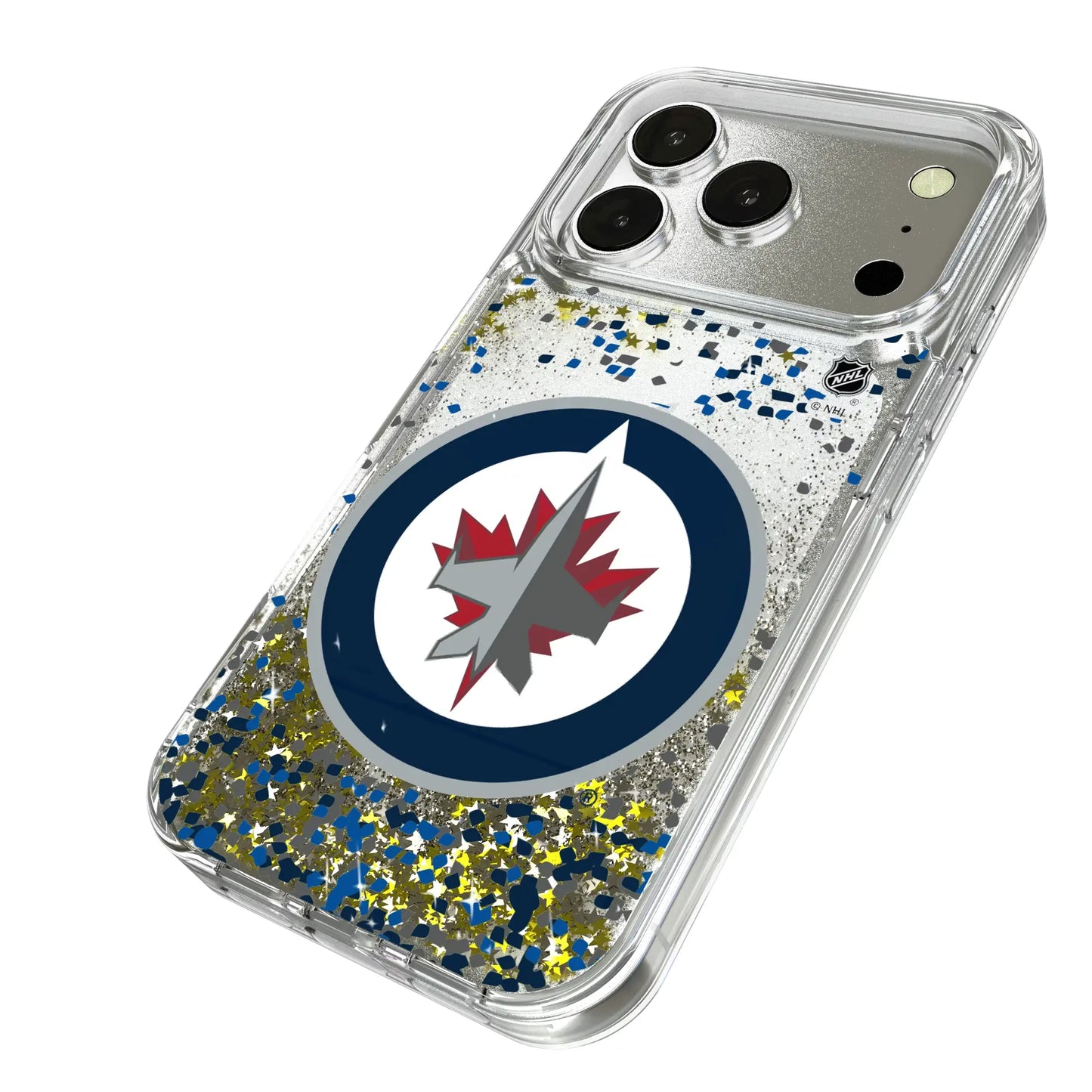 Winnipeg Jets Confetti Glitter Phone Case for Apple iPhone