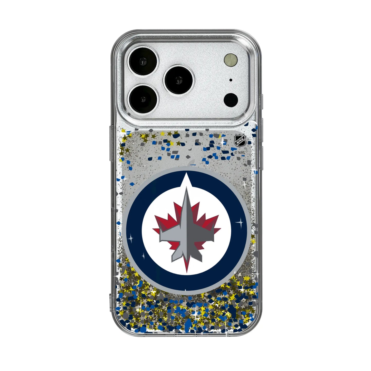 Winnipeg Jets Confetti Glitter Phone Case for Apple iPhone