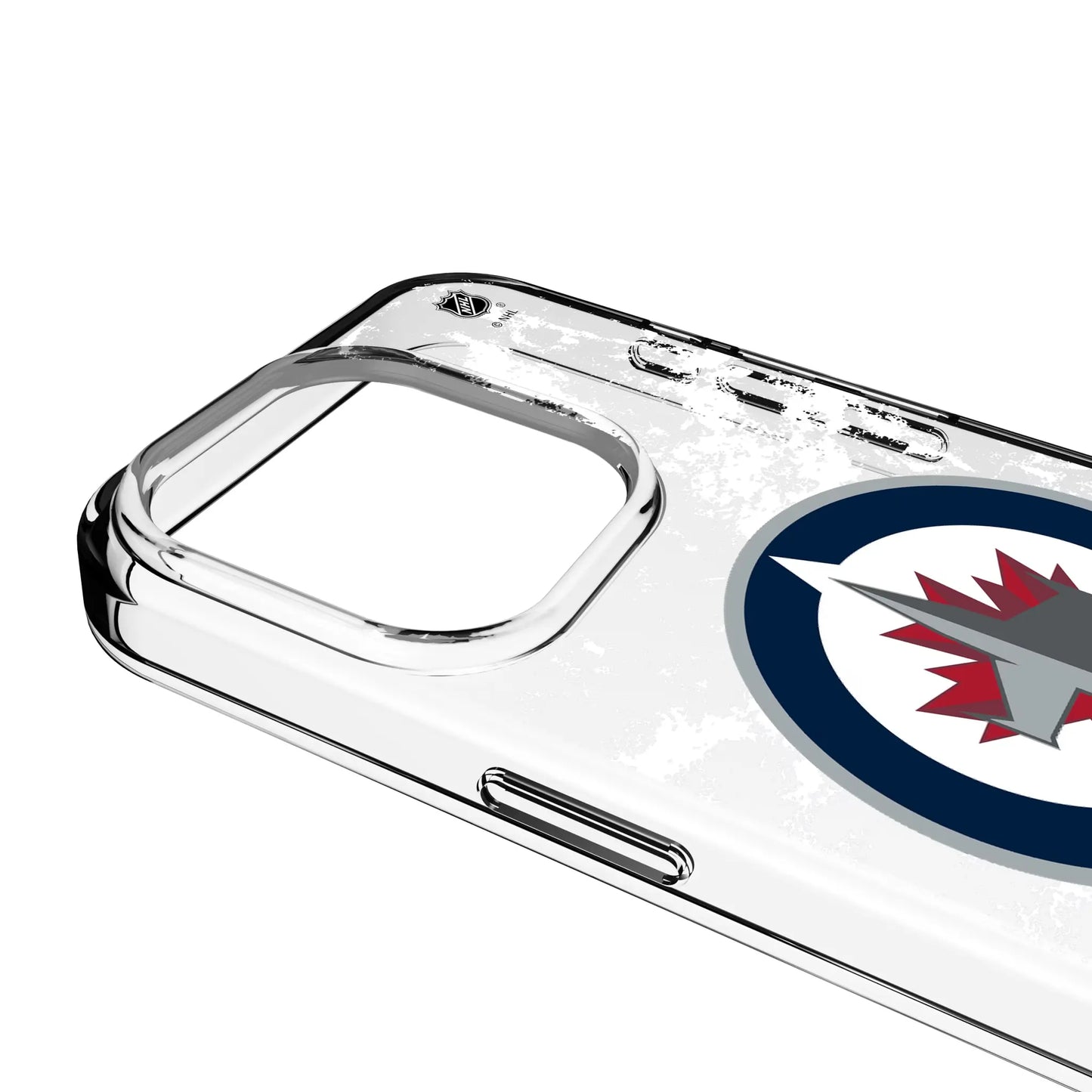 Winnipeg Jets Ice Stripe Clear Phone Case for Apple iPhone