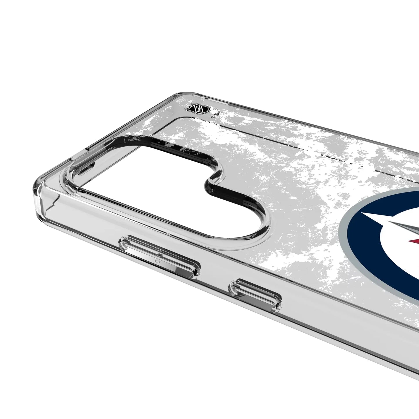 Winnipeg Jets Ice Stripe Clear Phone Case for Samsung Galaxy