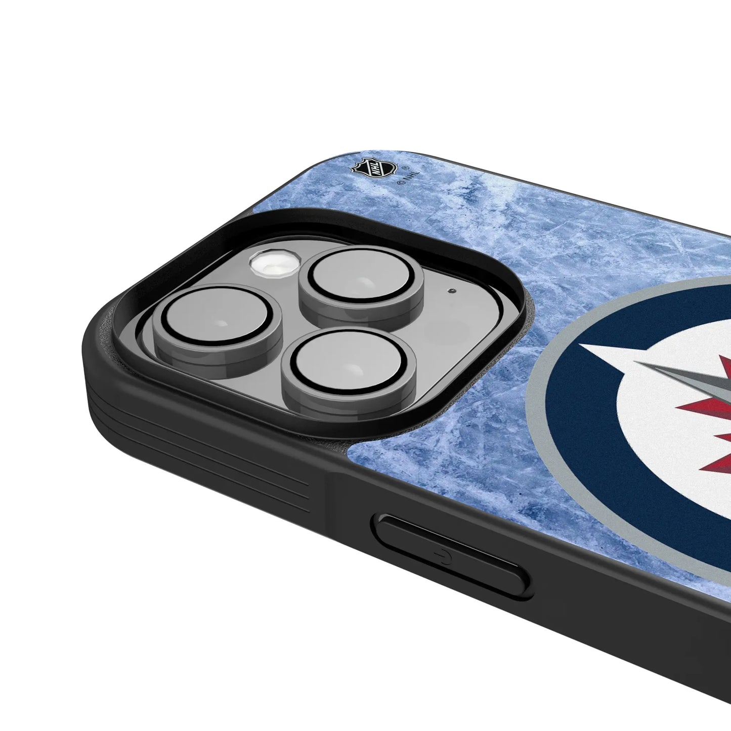 Winnipeg Jets Ice Wordmark Bump Phone Case for Apple iPhone
