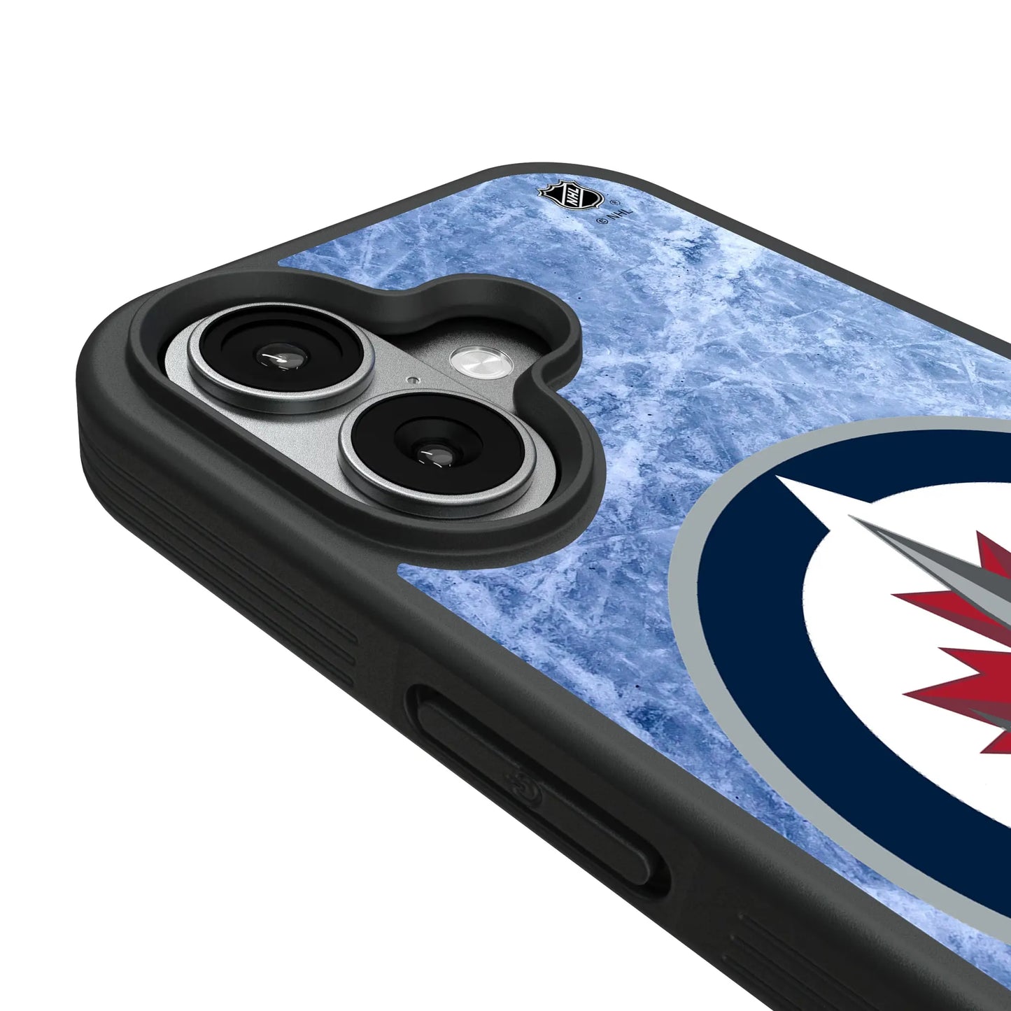 Winnipeg Jets Ice Wordmark Bump Phone Case for Apple iPhone
