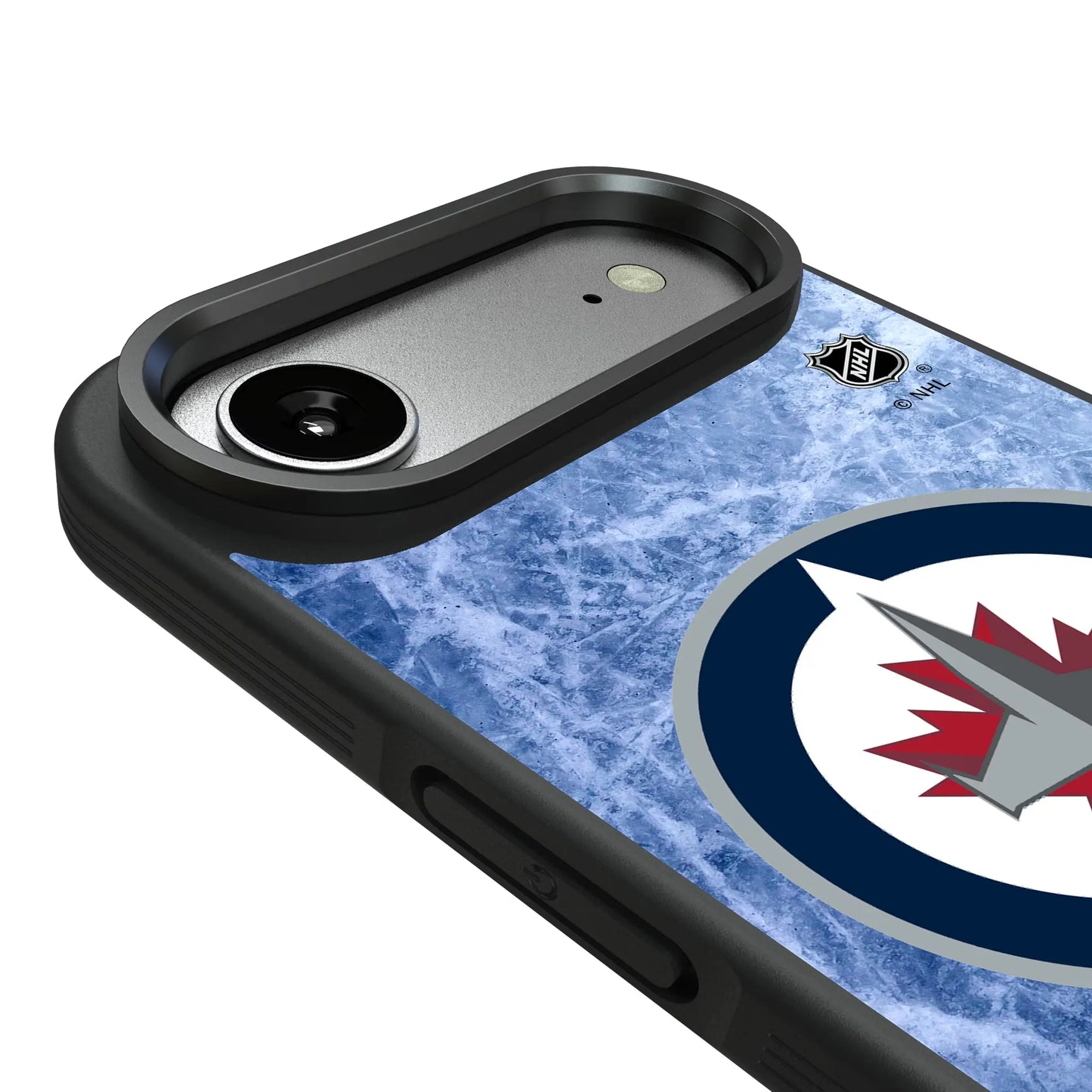 Winnipeg Jets Ice Wordmark Bump Phone Case for Apple iPhone