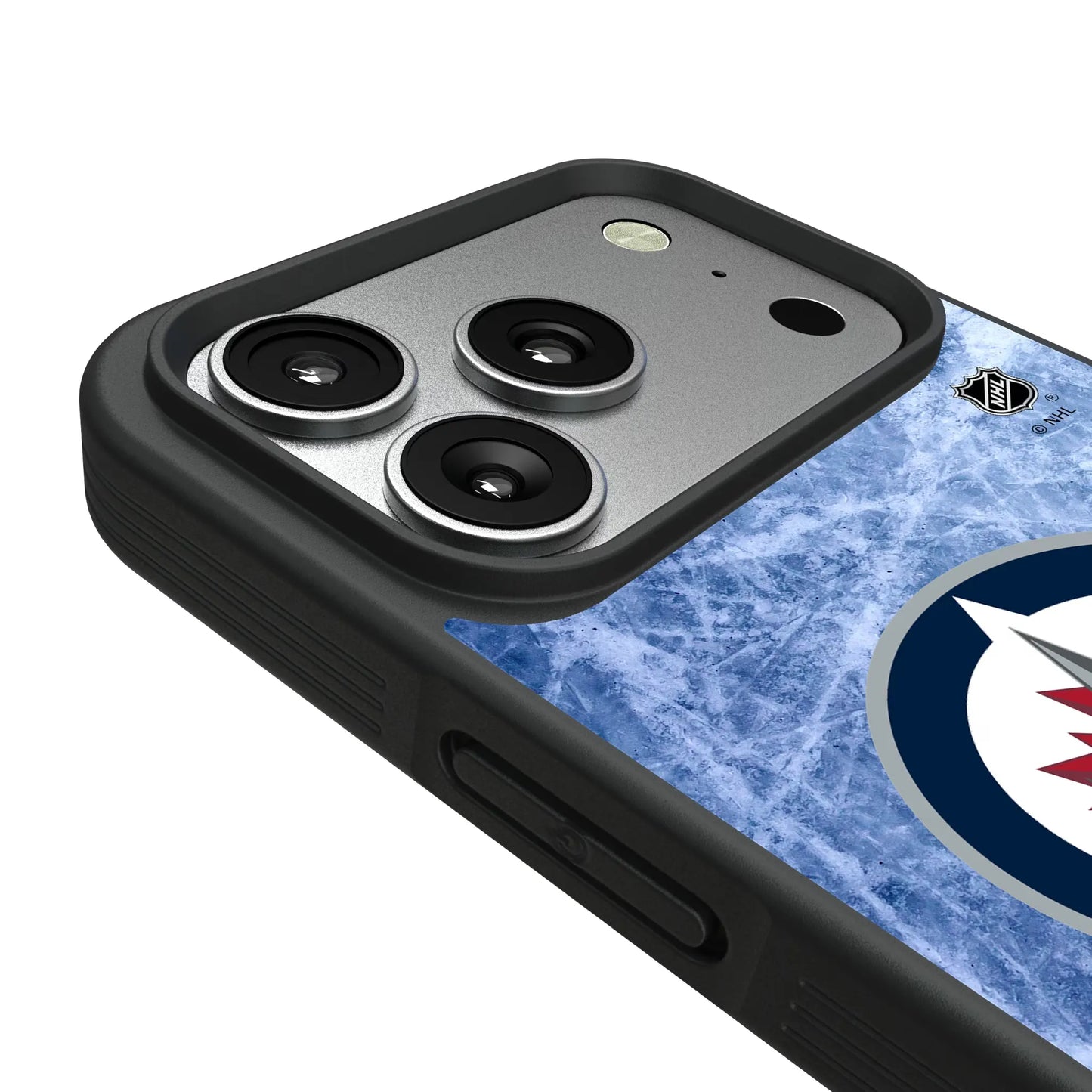 Winnipeg Jets Ice Wordmark Bump Phone Case for Apple iPhone