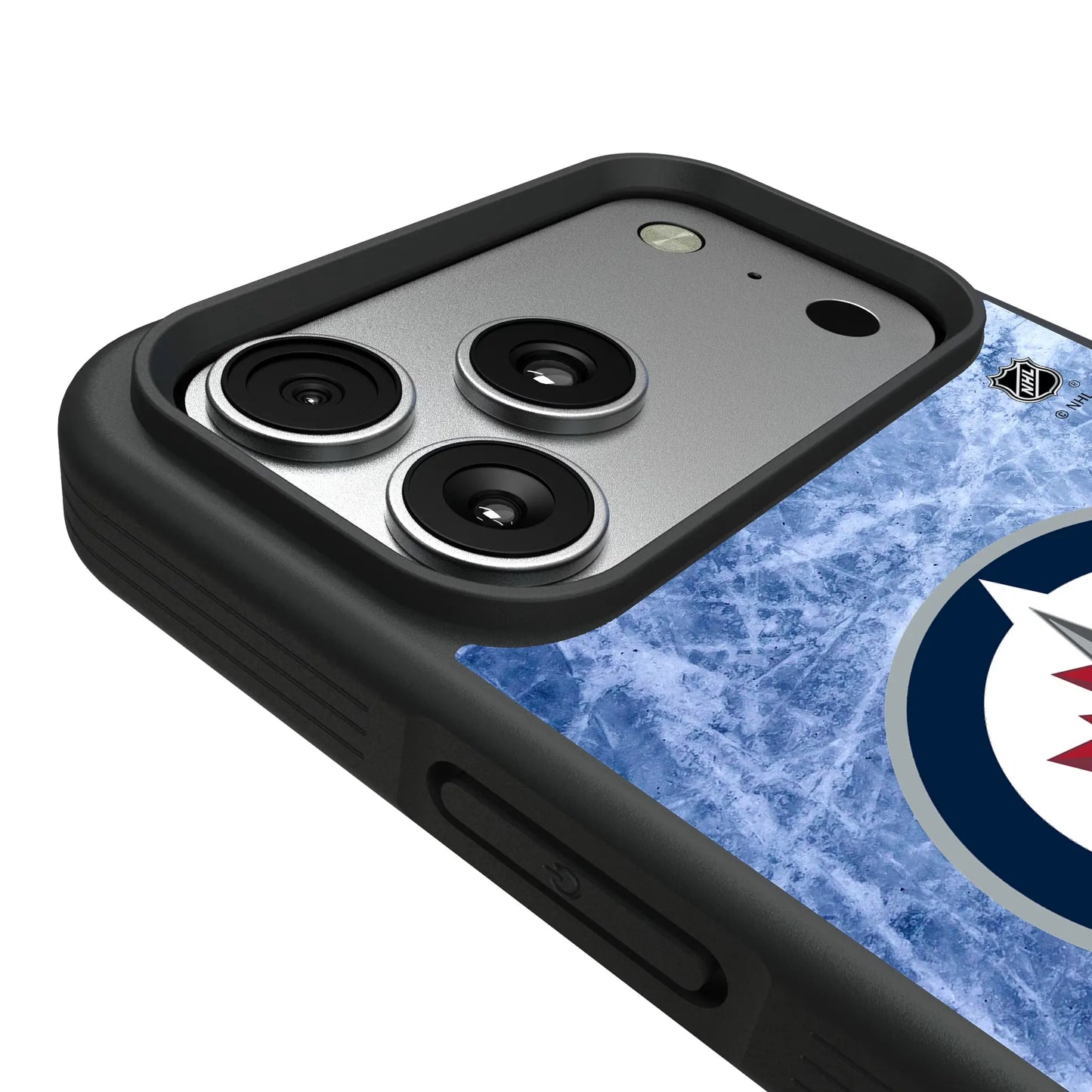 Winnipeg Jets Ice Wordmark Bump Phone Case for Apple iPhone