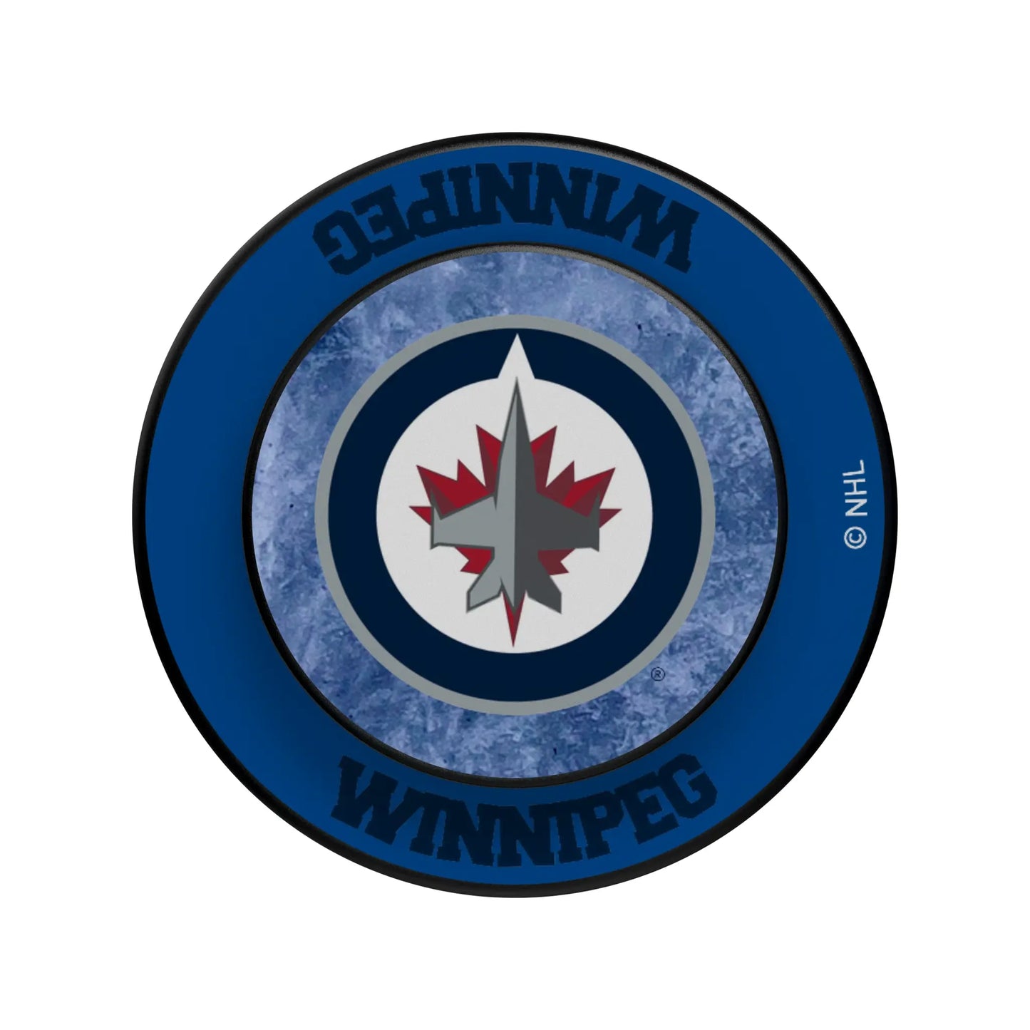 Winnipeg Jets Ice Wordmark PopSockets Magnetic Phone Grip and Stand
