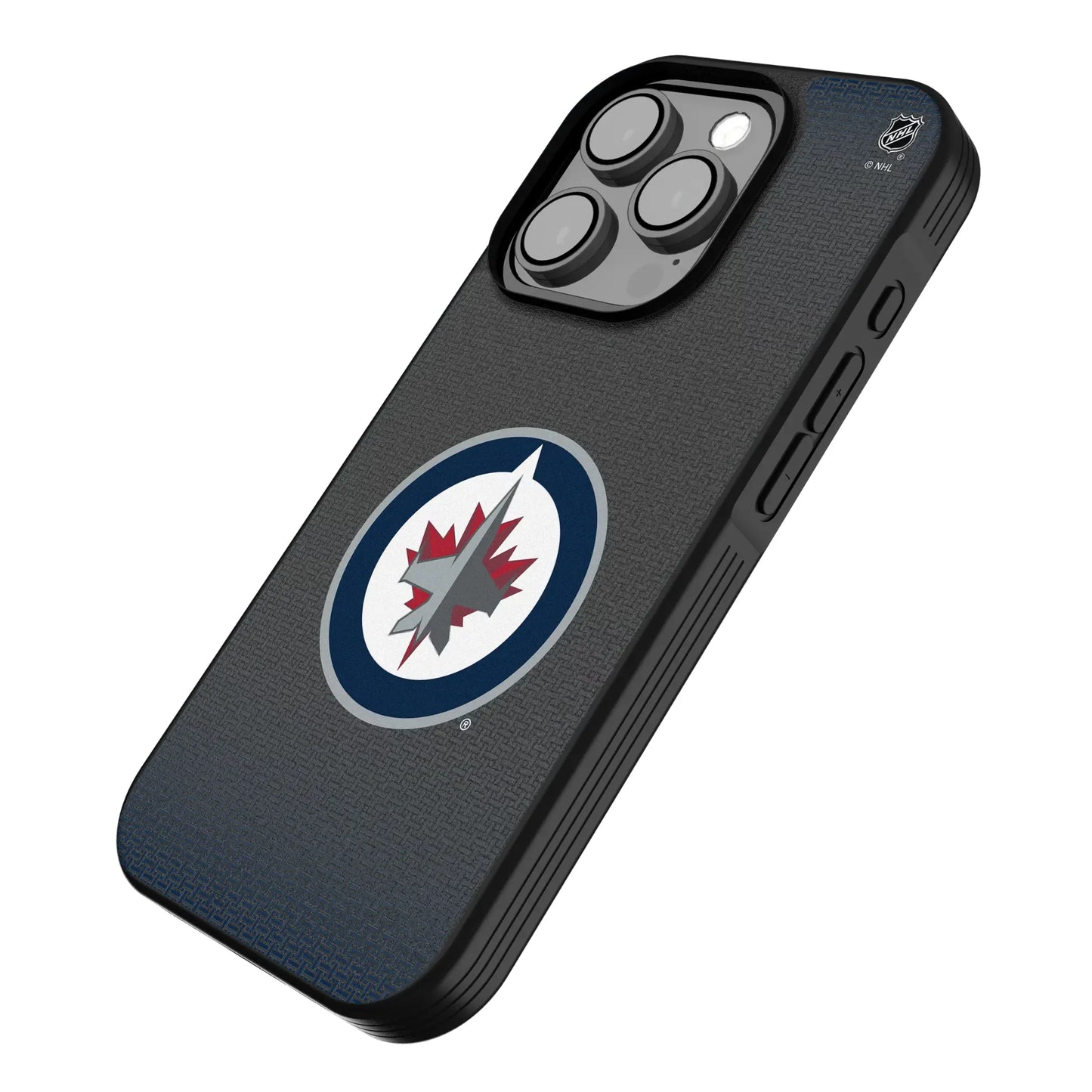 Winnipeg Jets Linen Bump Phone Case for Apple iPhone