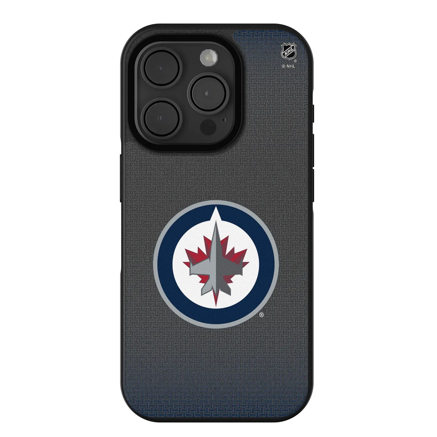 Winnipeg Jets Linen Bump Phone Case for Apple iPhone