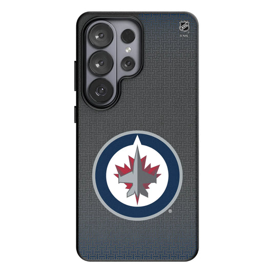 Winnipeg Jets Linen MagSafe Compatible Phone Case for Samsung Galaxy