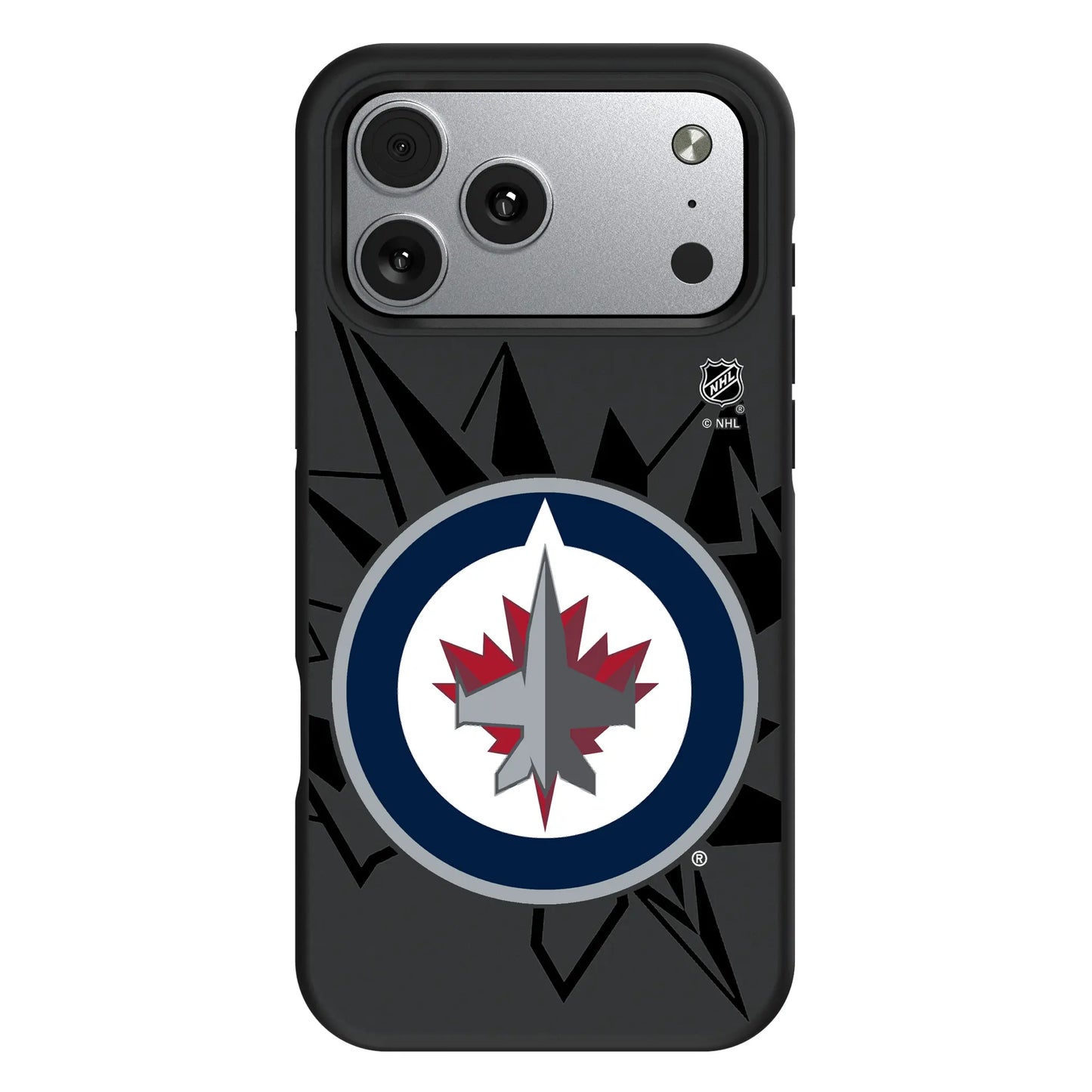 Winnipeg Jets Monocolor Tilt Bump Phone Case for Apple iPhone