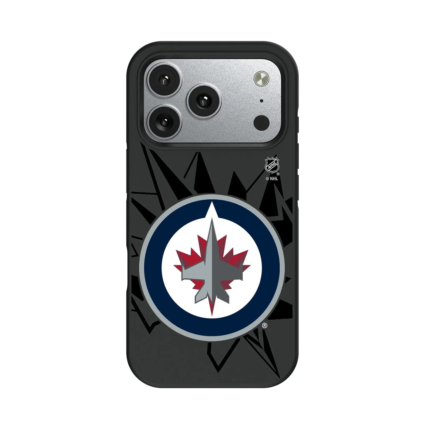 Winnipeg Jets Monocolor Tilt Bump Phone Case for Apple iPhone
