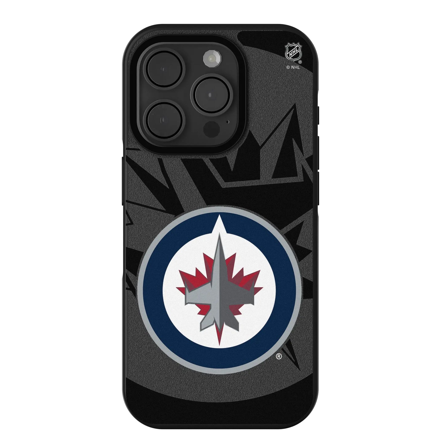 Winnipeg Jets Monocolor Tilt Bump Phone Case for Apple iPhone