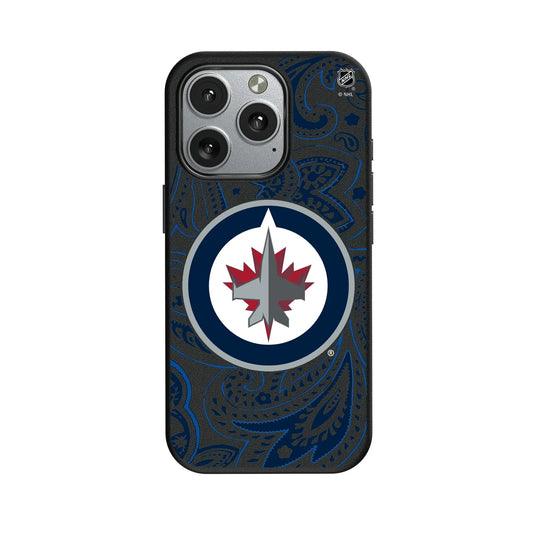 Winnipeg Jets Paisley MagSafe Compatible Phone Case for Apple iPhone
