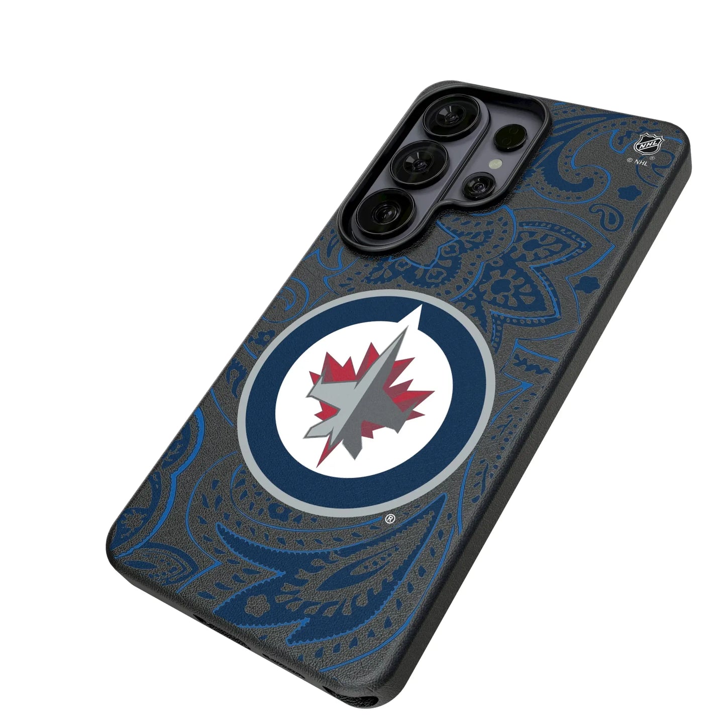 Winnipeg Jets Paisley MagSafe Compatible Phone Case for Samsung Galaxy