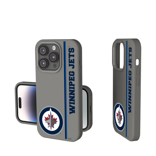 Winnipeg Jets Sidebar Soft Touch Phone Case for Apple iPhone