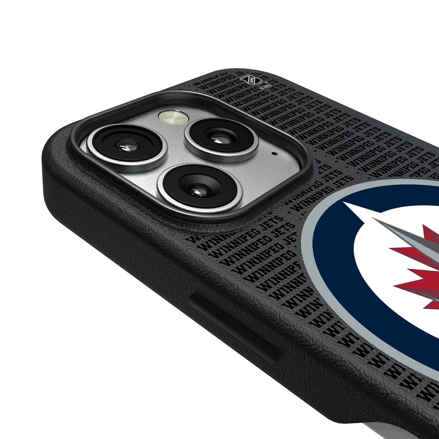 Winnipeg Jets Text Backdrop MagSafe Compatible Phone Case for Apple iPhone