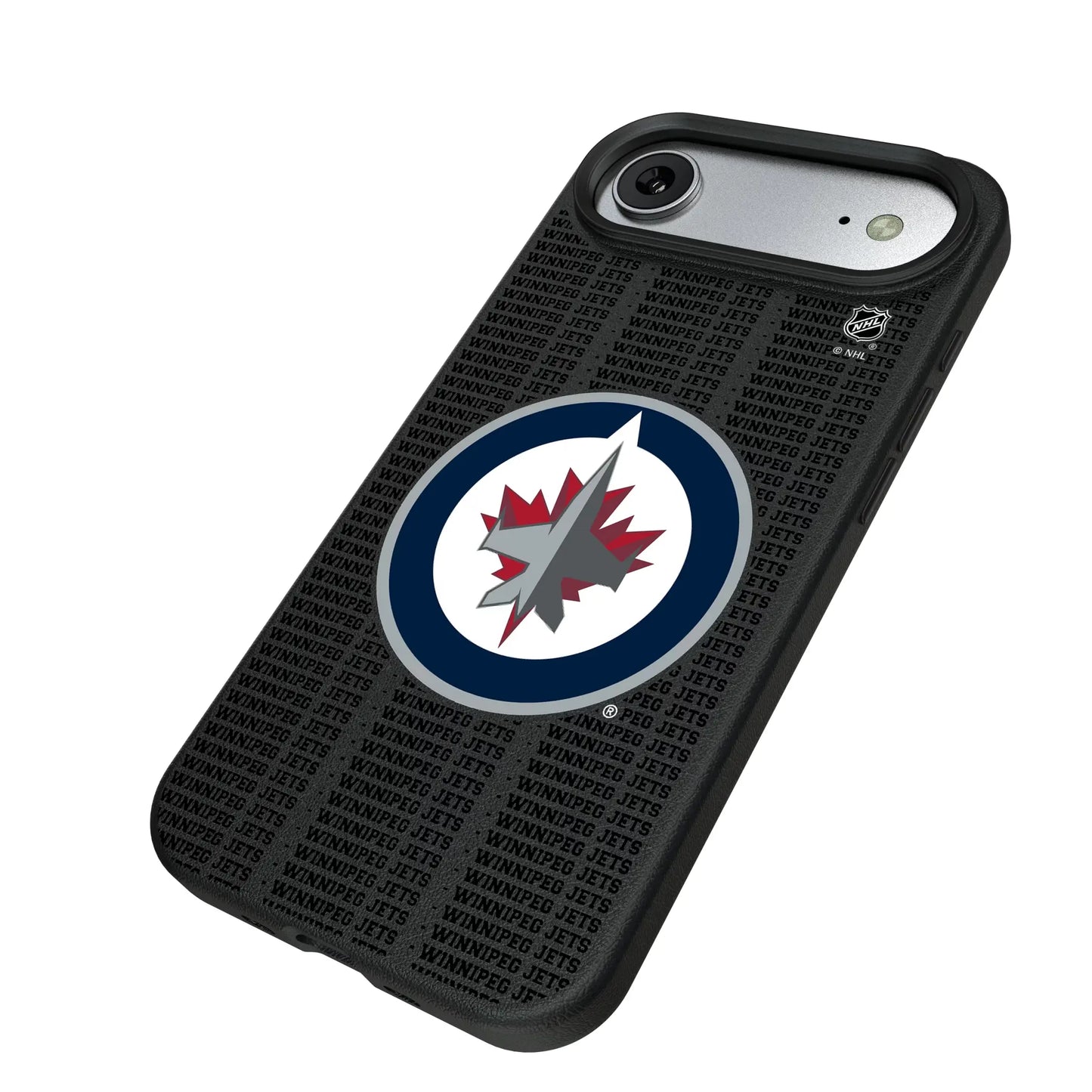 Winnipeg Jets Text Backdrop MagSafe Compatible Phone Case for Apple iPhone