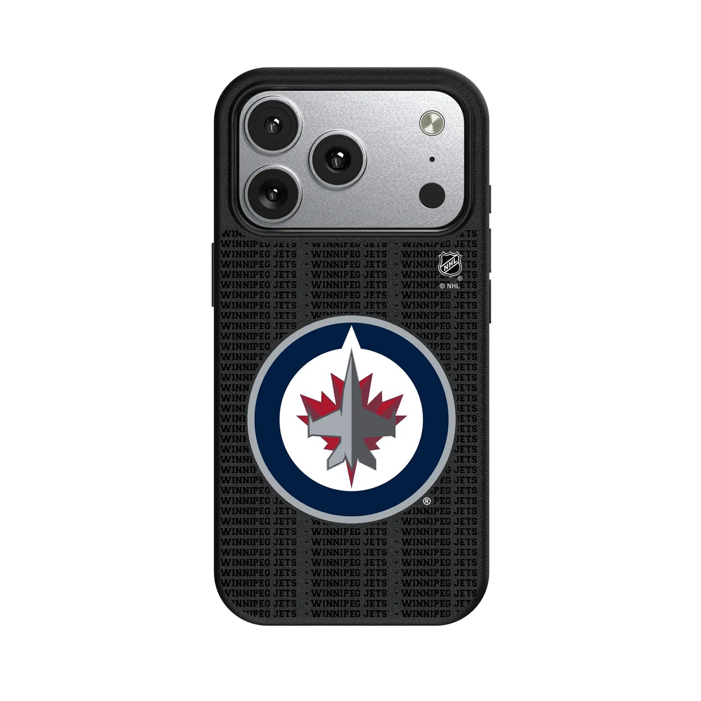 Winnipeg Jets Text Backdrop MagSafe Compatible Phone Case for Apple iPhone