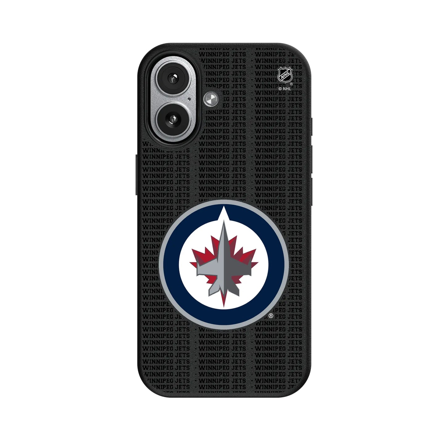 Winnipeg Jets Text Backdrop MagSafe Compatible Phone Case for Apple iPhone