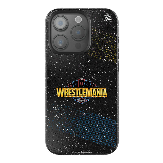 WrestleMania 41 Steel Black Bling Phone Case for Apple iPhone