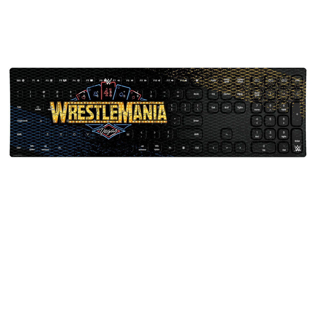 WrestleMania 41 Steel Curved Wireless Keyboard