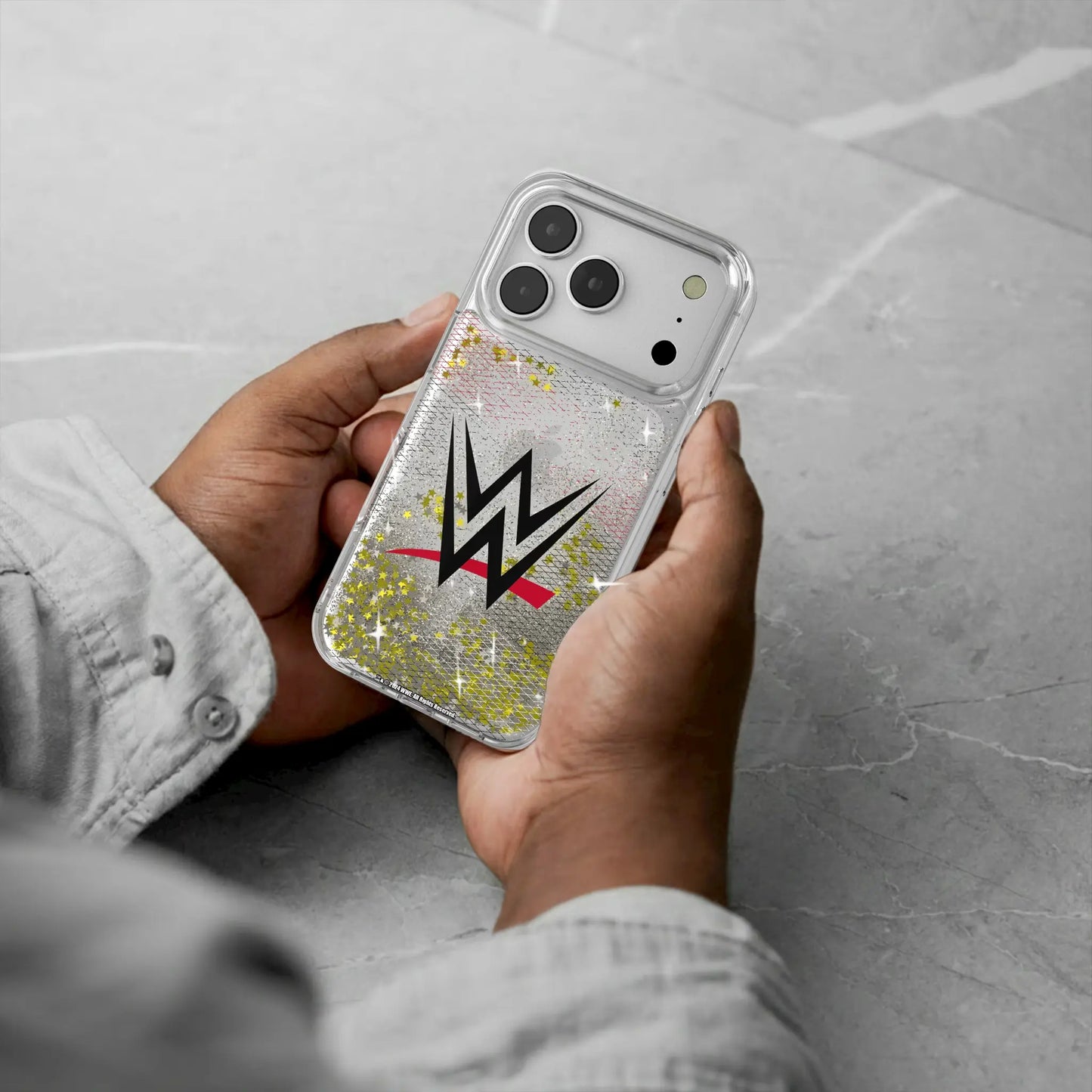 WWE Steel Glitter Phone Case for Apple iPhone